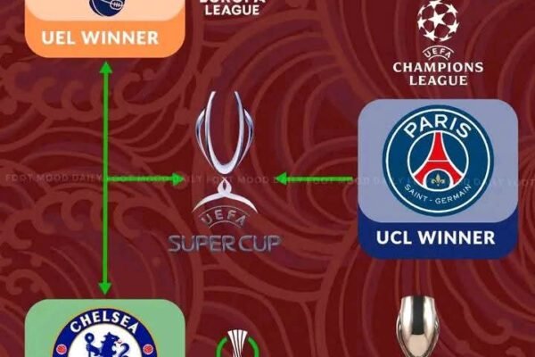 Supercoupe de l’UEFA 2025 : pas de Chelsea–Spurs, le PSG affrontera bien Tottenham à Udine